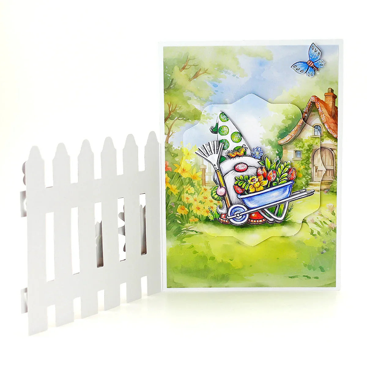 Scène de gnomes de jardin Stash 24 feuilles