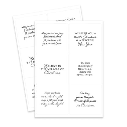 O Holy Night Peelables, 48 stickers