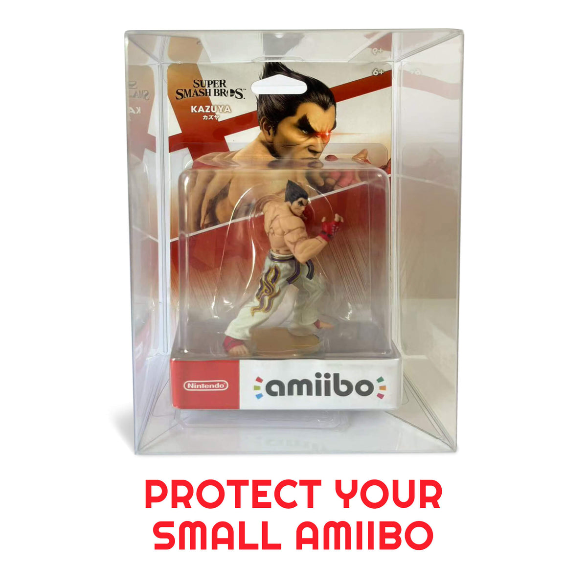 EVORETRO Vitrine de protection pour petits amiibo 12,9x7x19, en PET, paquet de 10
