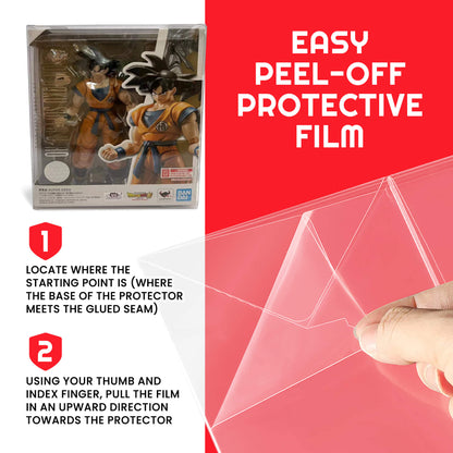 EVORETRO Display Case Protector for SH Figure Son Goku Super Hero PET Protector Pack of 10