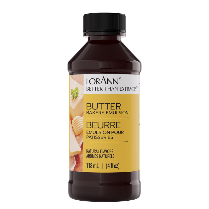 Émulsion de beurre naturelle pour pâtisserie - 4 oz. - 16 oz. - 1 gallon - 5 gallons - Émulsions de pâtisserie Canada - Livraison gratuite au Canada pour les commandes de plus de 199 CAD