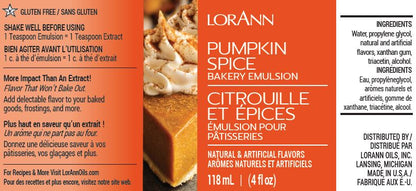 Pumpkin Spice Bakery Emulsion - 4 oz. - 16 oz. - 1 Gallon - 5 Gallons - Bakery Emulsions Canada - Ships Free Within Canada on Orders Above CAD $199