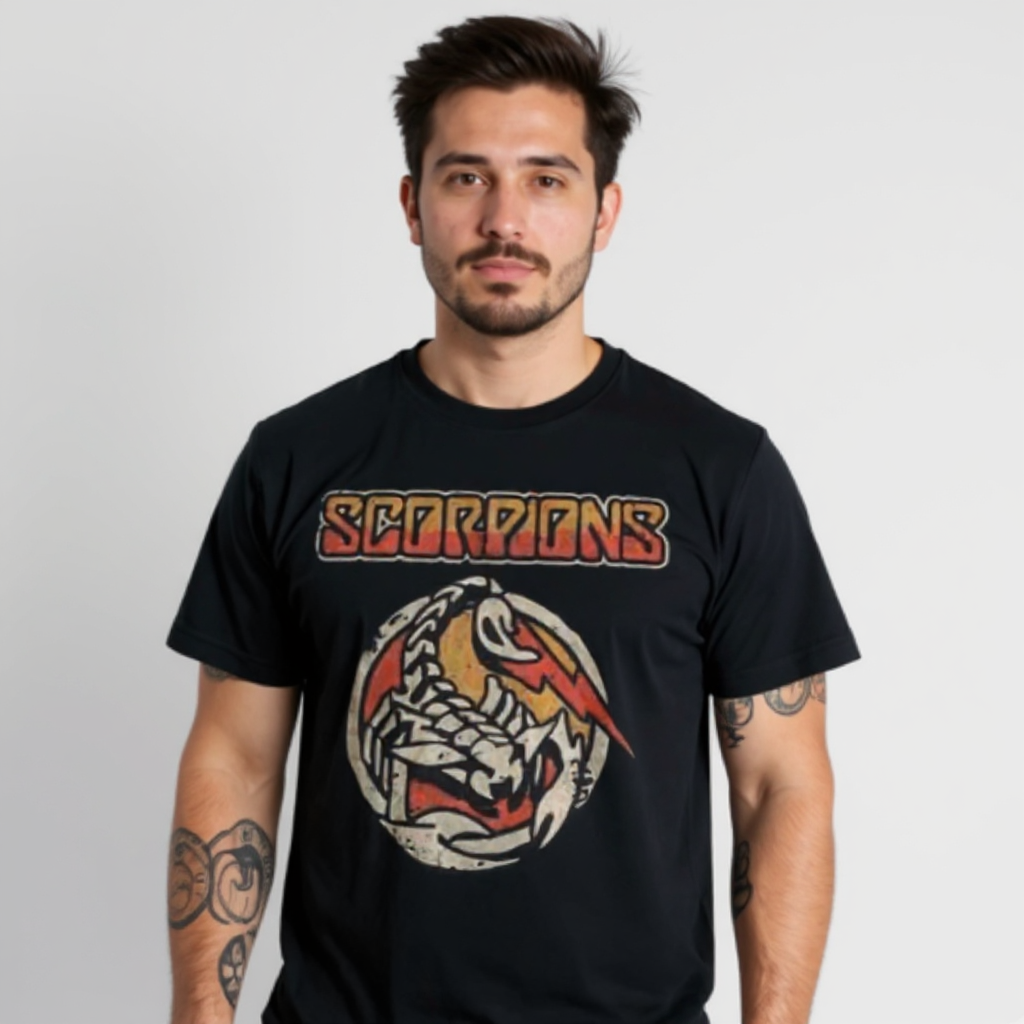 T-shirt Scorpions (Noir)