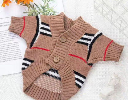 Cardigan pour chien Furberry | Haut en maille