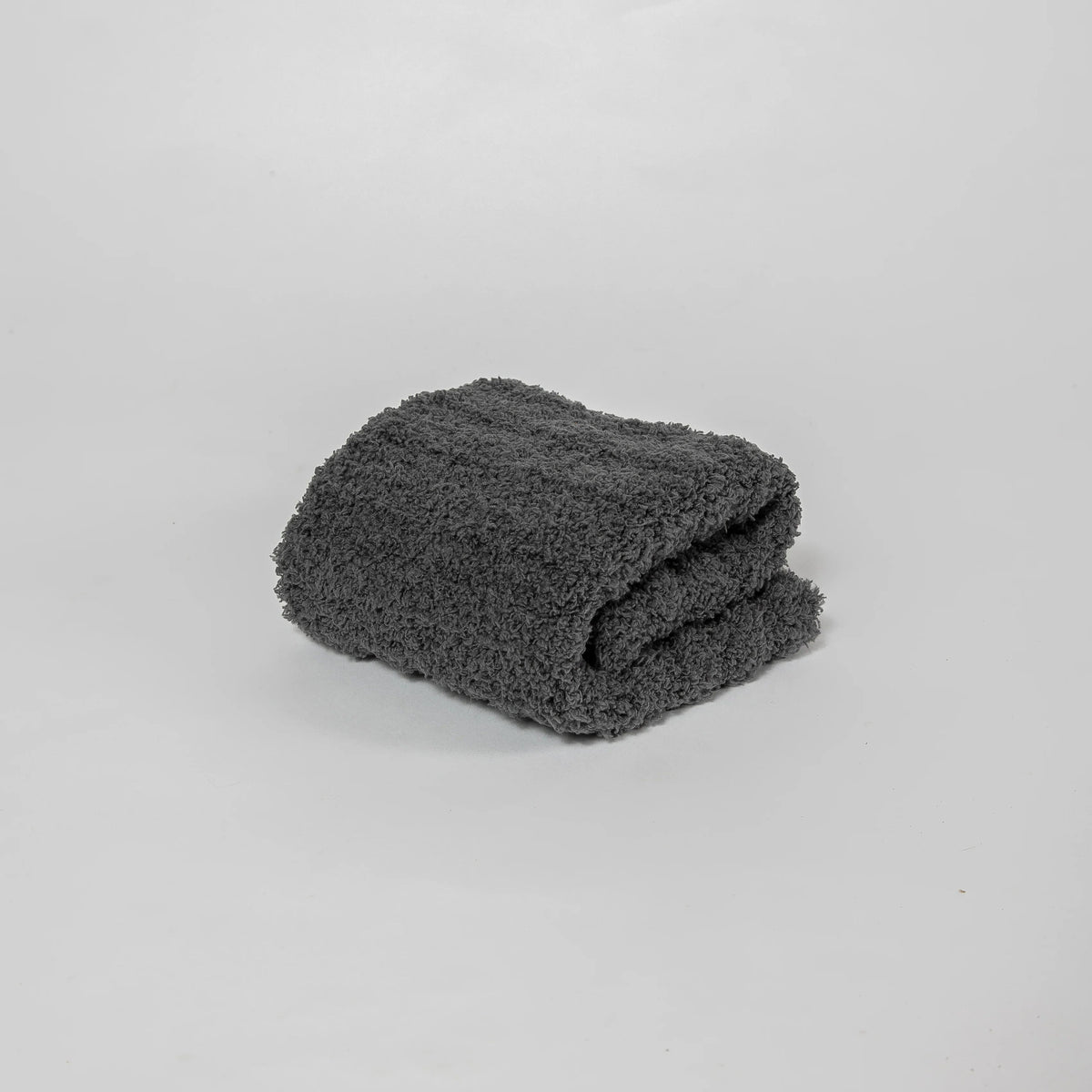 Charcoal Grey Ribbed Lovey