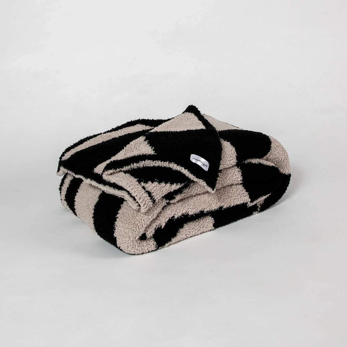 Jeté étendu à motif à damier ondulé Tap Shoe et Rainy Day