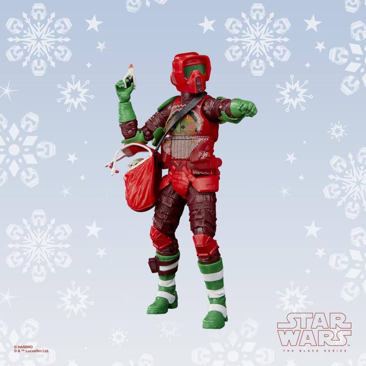 Hasbro - Star Wars The Black Series Scout Trooper 15 cm - Édition Noël - Figurine Exclusive