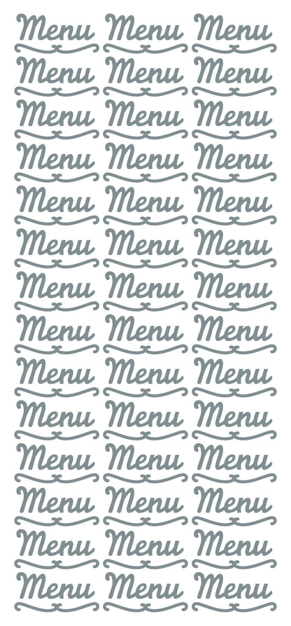 Peel Off Stickers - Menu