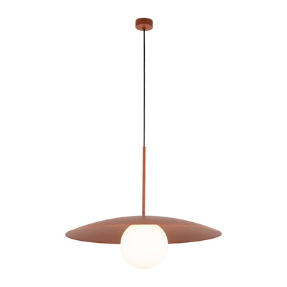 SLATE Mid-Century Modern Wide Dome Pendant Light for Kitchen Island & Dining Table