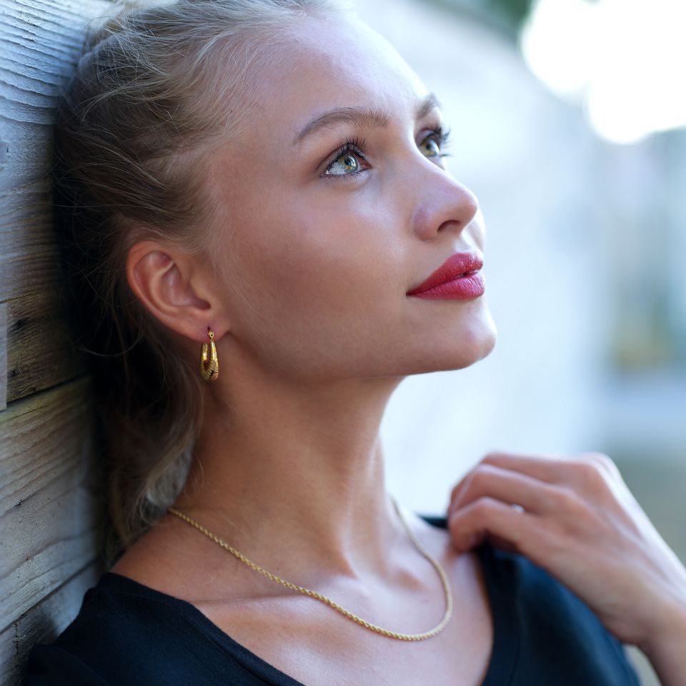 ULYANA: Rope Chain Gold Necklace - 28 Inches