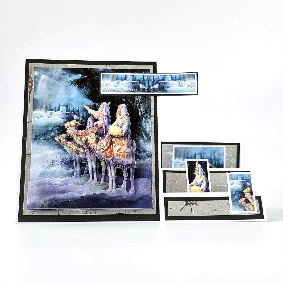 Découpage prédécoupé – Scène des Rois Mages (Paquet de 3)