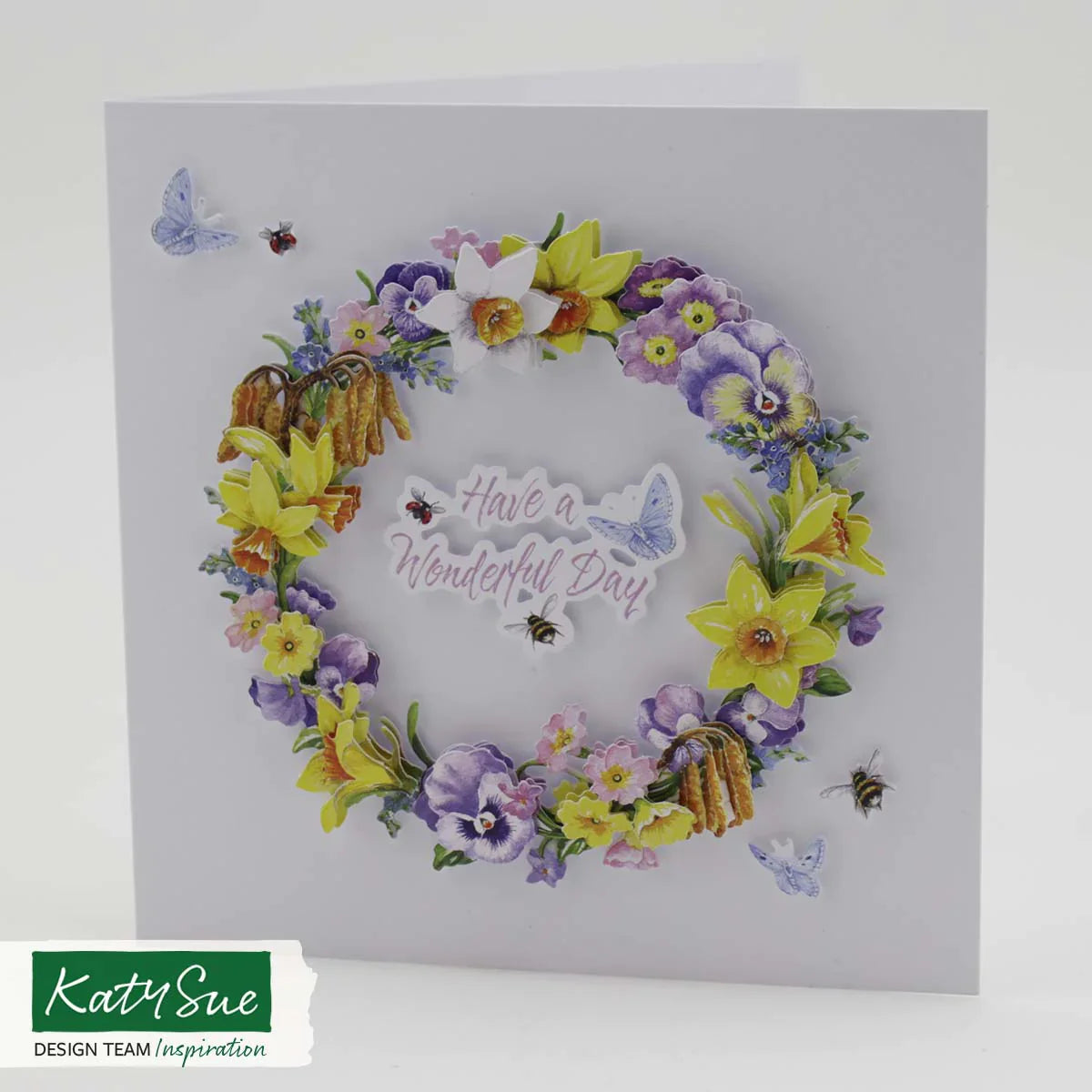 Découpage prédécoupé – Couronne printanière (Lot de 3)