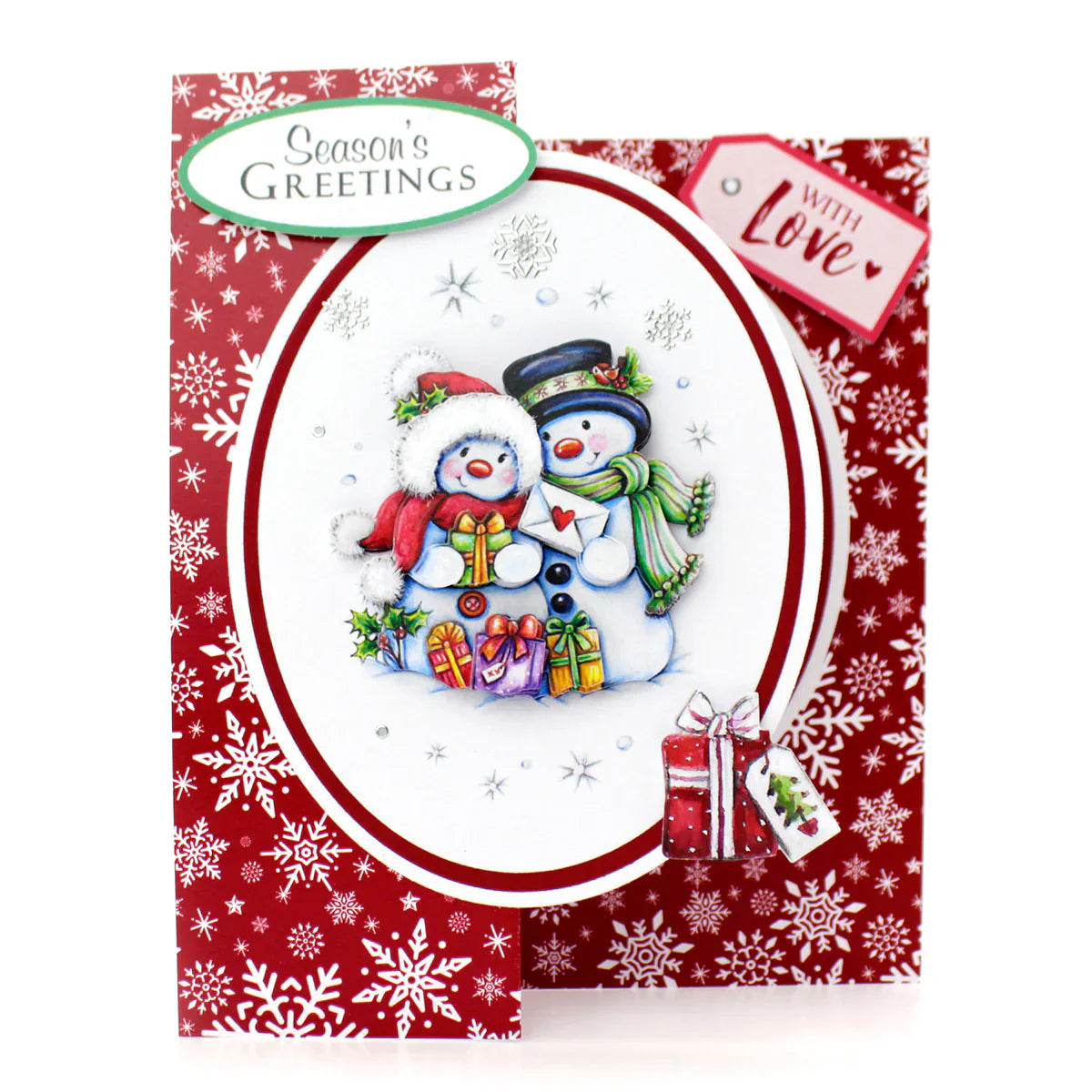 Découpage prédécoupé – Bonhommes de neige et cadeaux (lot de 3)