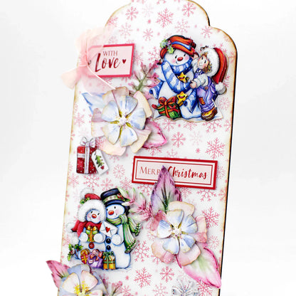 Découpage prédécoupé – Bonhommes de neige et cadeaux (lot de 3)