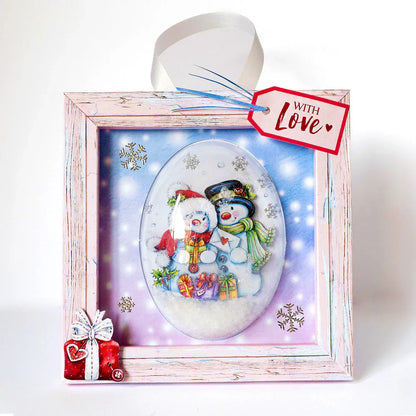 Découpage prédécoupé – Bonhommes de neige et cadeaux (lot de 3)