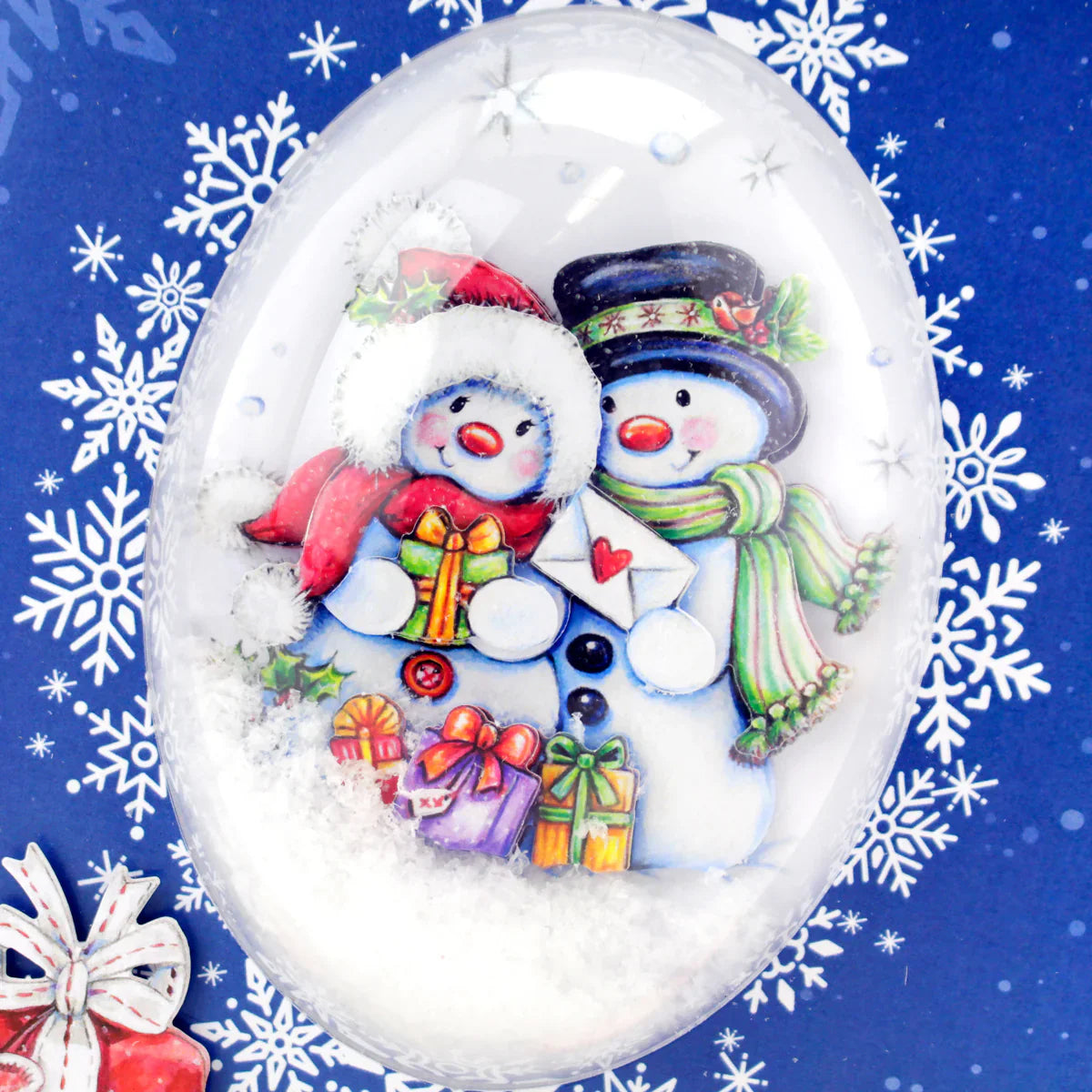 Découpage prédécoupé – Bonhommes de neige et cadeaux (lot de 3)