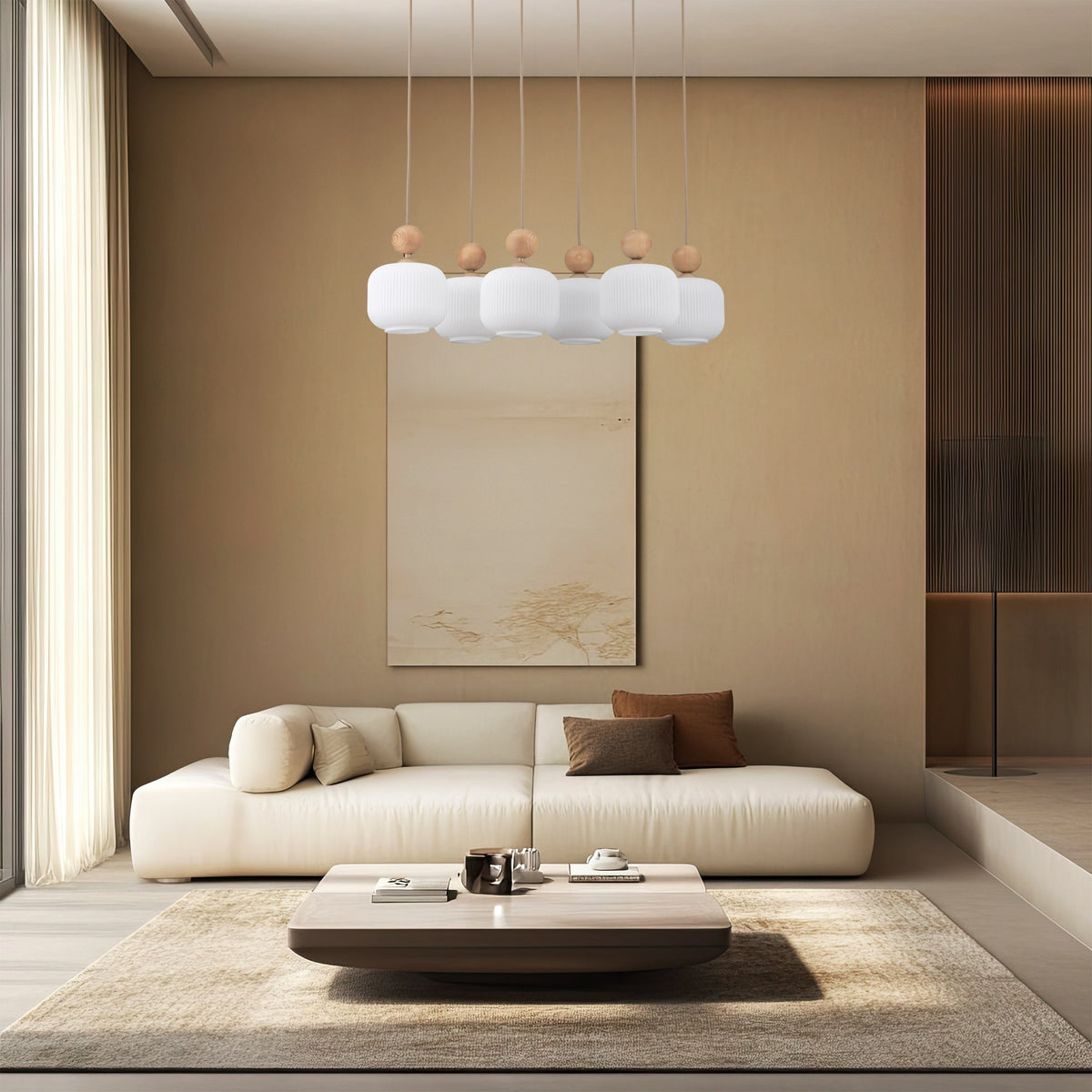Ballo 6-Light Scandinavian Pendant Light for Dining Table & Kitchen Island