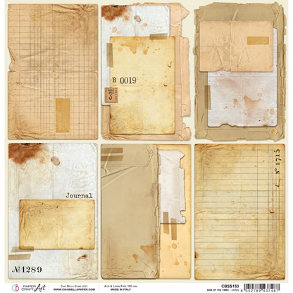 Ciao Bella Sign Of The Times Cartes Feuille De Papier 30,5X30,5 Cm 1 Feuille