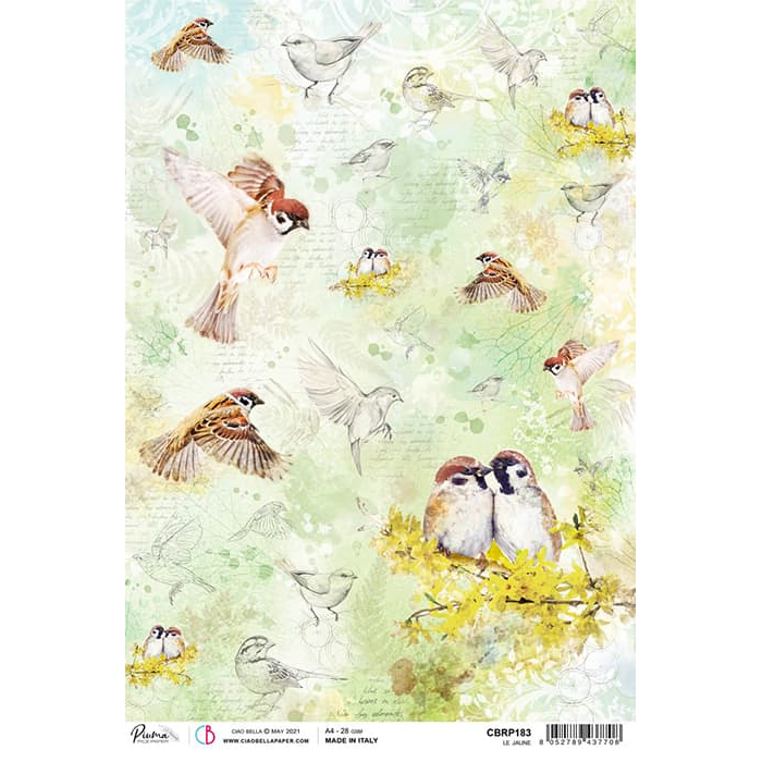 Ciao Bella Papier de Riz A4 Le Jaune