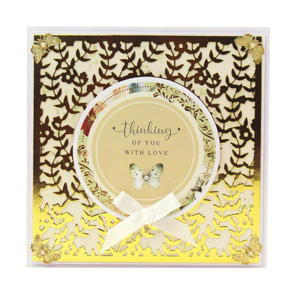 Kanban Crafts Jolies Embellissements Papier Fleuris Feuilletés, 6 feuilles