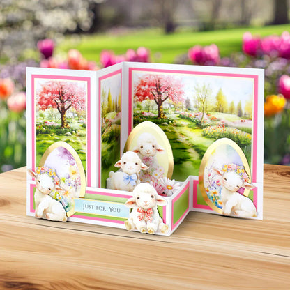 Easter Egg Foiled Paper Craft Toppers, 6 sheets