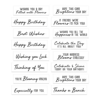Printed Picture Frame Mounts & Sentiments, 8 Colours