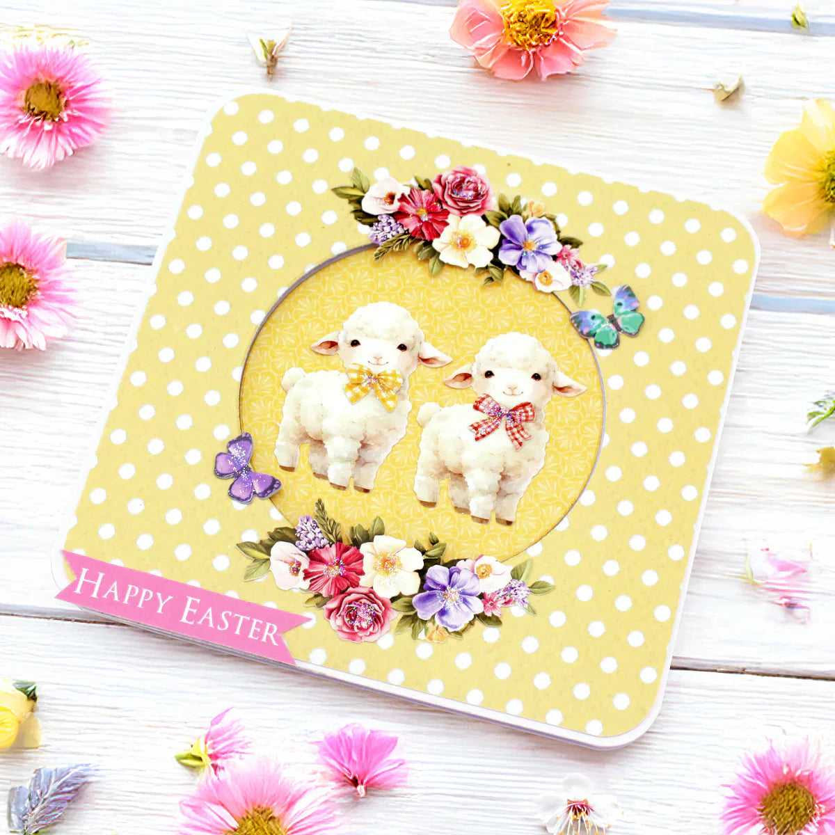 Garden Flowers Die Cut Embellishments, 3 sheets