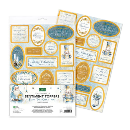 Fairy Tale Christmas Foiled Sentiment Toppers, 2 sheets