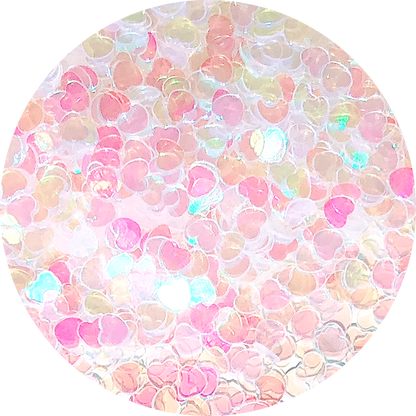 Rainbow(Transparent) Heart Glitter