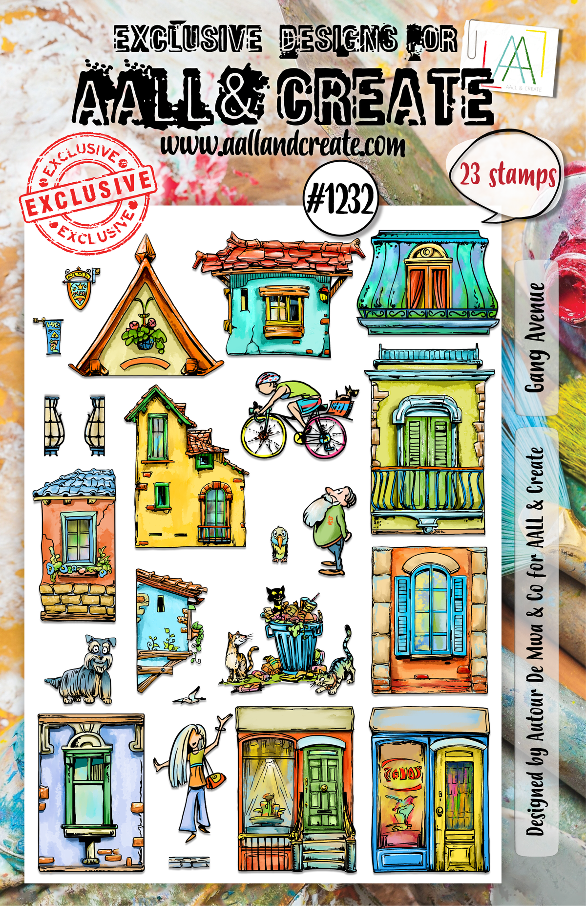 AALL and Create - Set de tampons A5 - Gang Avenue