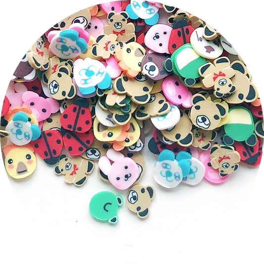 Cute Animals Fimo Slices Mix