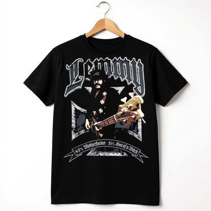 T-Shirt Noir Lemmy Croix de Fer