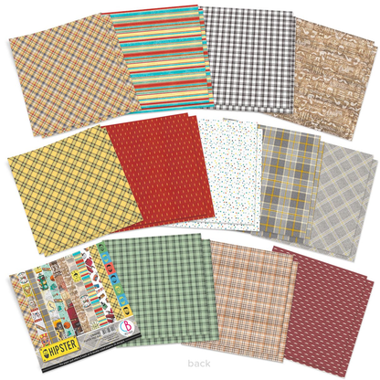 Bloc de papier Ciao Bella Hipster 15,2x15,2 cm 24 feuilles/paquet