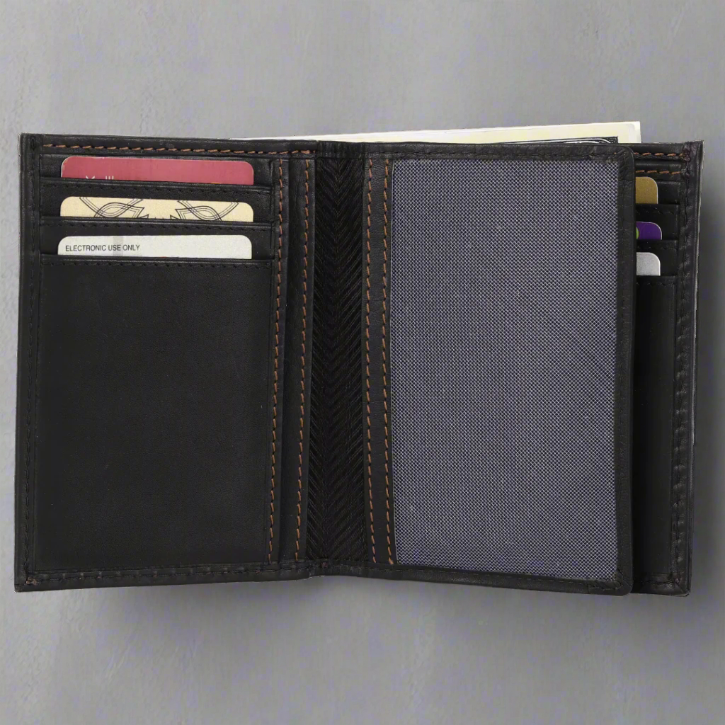 Portefeuille en cuir MET pour homme avec protection RFID
