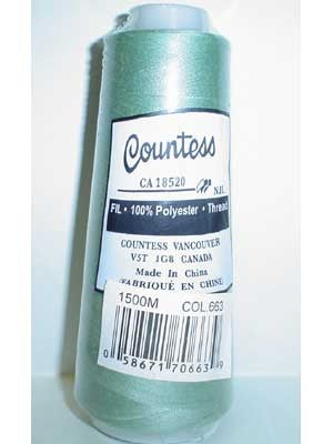Fil surjeteuse Countess, polyester, 40/2, 1500M