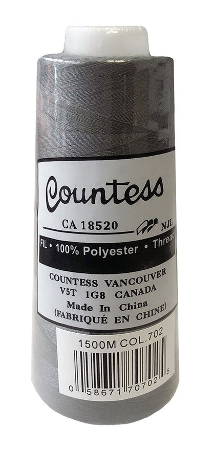 Fil surjeteuse Countess, polyester, 40/2, 1500M