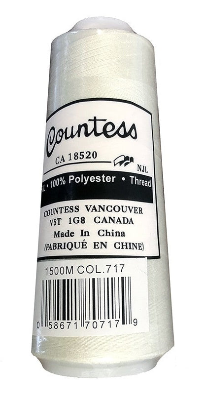 Fil surjeteuse Countess, polyester, 40/2, 1500M