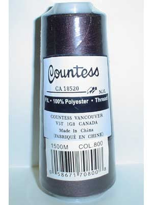 Fil surjeteuse Countess, polyester, 40/2, 1500M