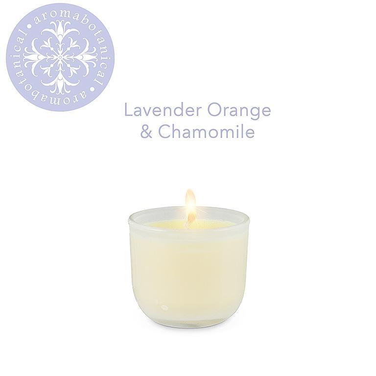 Mini Lavender Orange & Chamomile Candle with Calming Blend by Aromabotanical