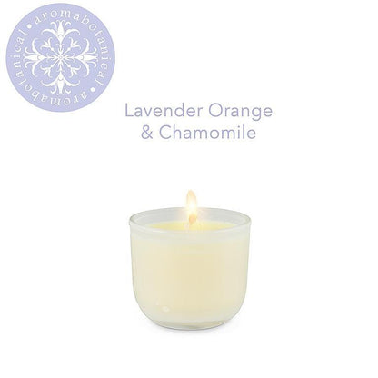 Mini Lavender Orange & Chamomile Candle with Calming Blend by Aromabotanical