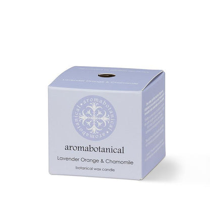 Mini Lavender Orange & Chamomile Candle with Calming Blend by Aromabotanical