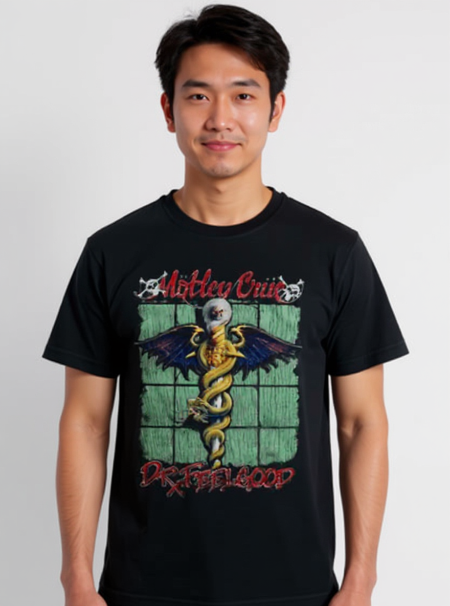 T-shirt Noir Motley Crue Dr. Feelgood