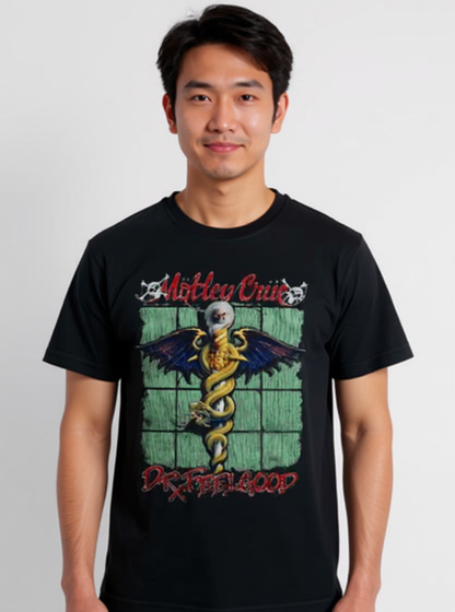 T-shirt Noir Motley Crue Dr. Feelgood