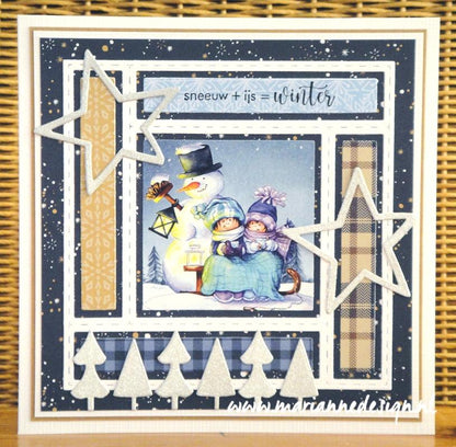 Bloc de papier Marianne Design A4 - Hygge d'hiver