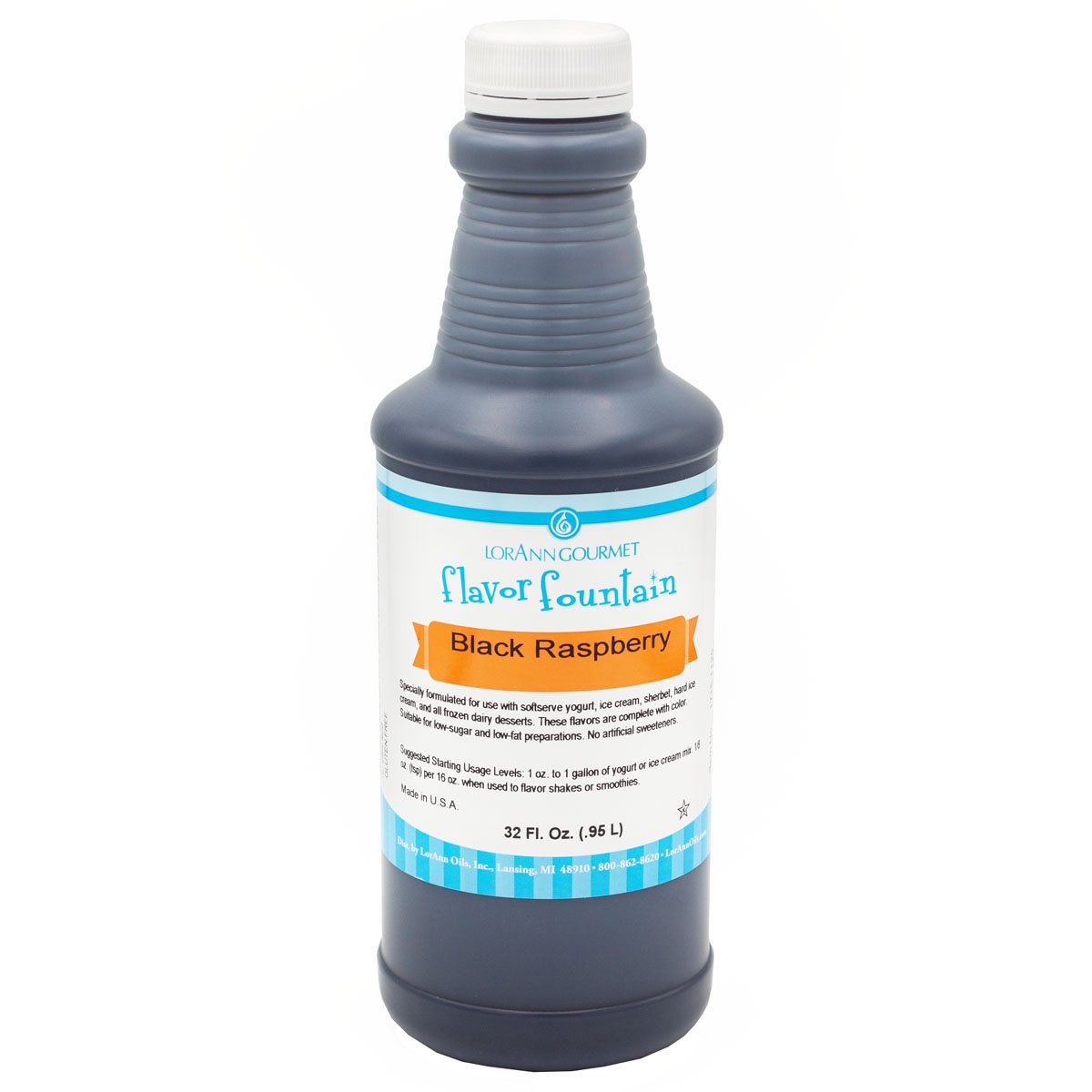 Black Raspberry Flavor Fountain - 4 oz. - 32 oz. - Ice Cream and Beverage Flavors - LorAnn Oils - Canadian Distribution - Ships Free Within Canada on Orders Above CAD $199