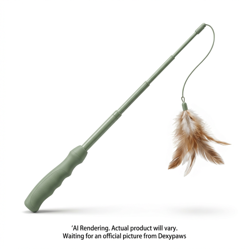 Sage Green Retractable Cat Wand Toy