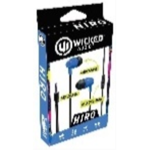 Hiro Earbud w/ Mic, Blue