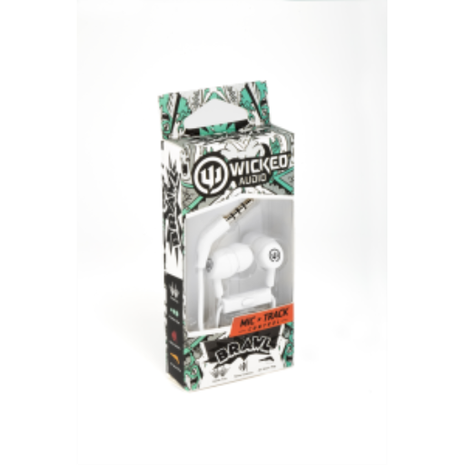 Brawl Mic Earbud, White Knuckle