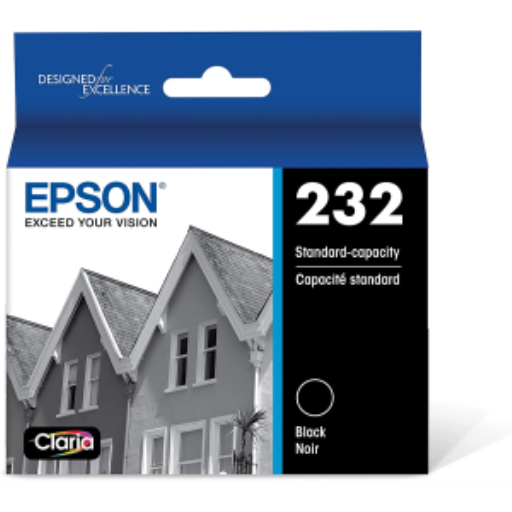 T232120-S Epson T232 Black Ink Cartridge, Standard Capacity