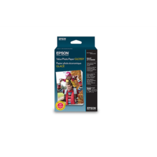 Epson Value Photo Paper Glossy 4 x 6, 100 SheetsS400